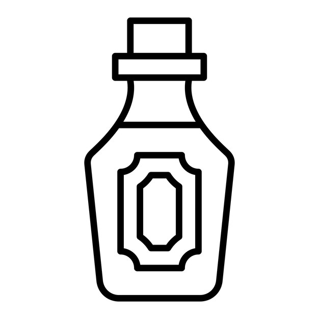 Diseño vectorial del estilo del icono de Rum