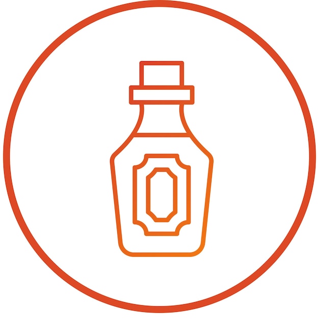 Diseño vectorial del estilo del icono de Rum