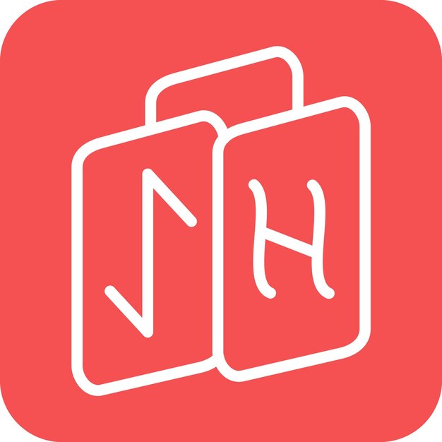 Diseño vectorial Estilo del icono de las runas