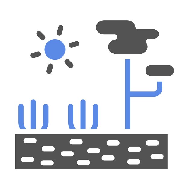 Diseño vectorial Estilo de icono de sabana