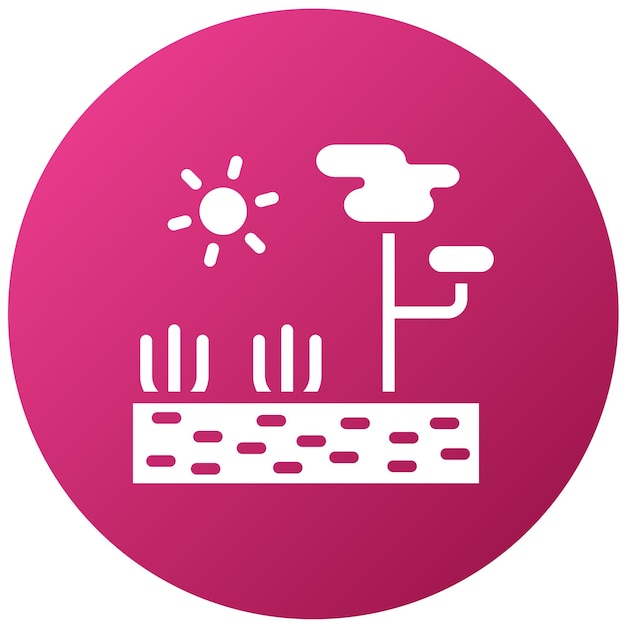 Diseño vectorial Estilo de icono de sabana