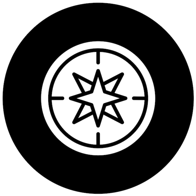 Diseño vectorial Estilo del icono de Safari
