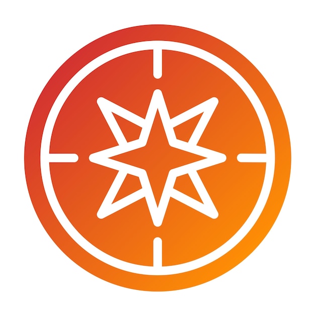 Diseño vectorial Estilo del icono de Safari