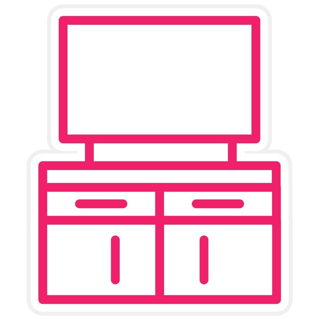 Diseño vectorial Estilo del icono de la sala limpia