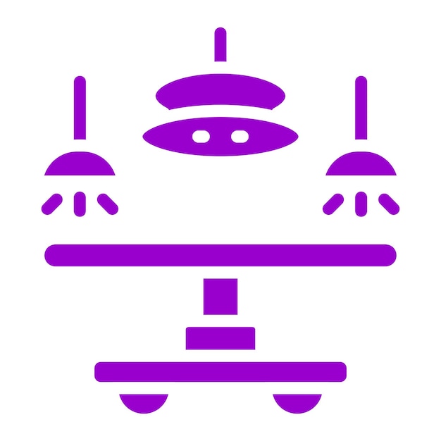 Diseño vectorial Estilo del icono de la sala quirúrgica