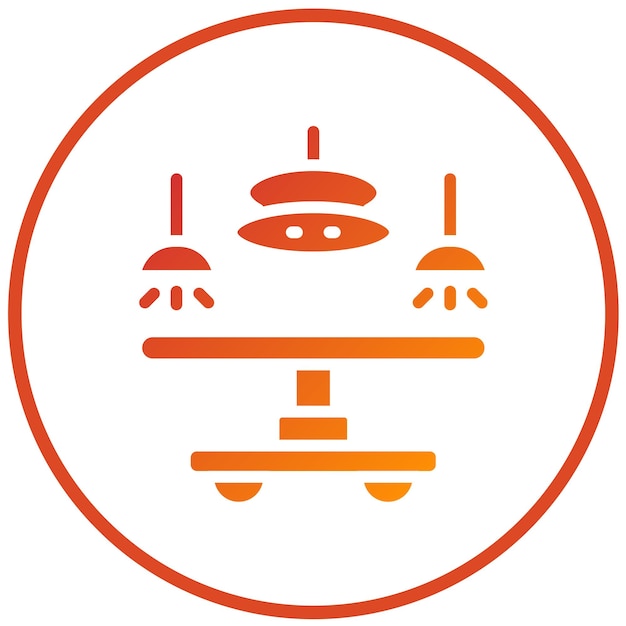 Diseño vectorial Estilo del icono de la sala quirúrgica