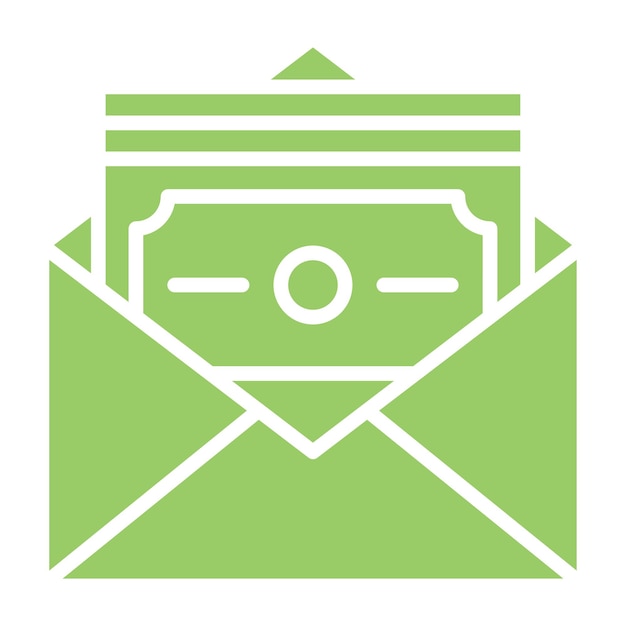 Diseño vectorial Estilo del icono del salario