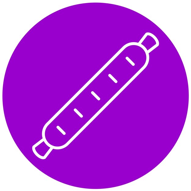 Diseño vectorial de estilo de icono de salchichas calientes
