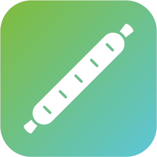 Diseño vectorial de estilo de icono de salchichas calientes