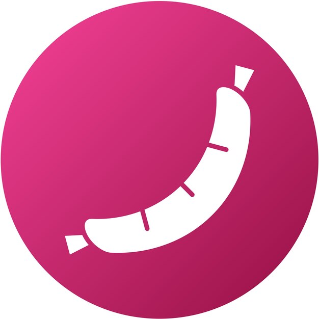 Diseño vectorial Estilo del icono de las salchichas