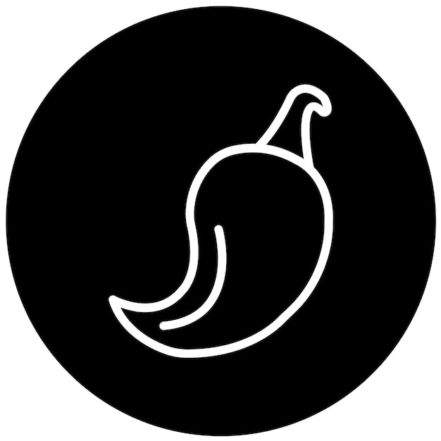 Diseño vectorial estilo de icono de salpicadura de pimienta