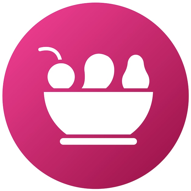 Diseño vectorial del estilo del icono de la salsa de frutas