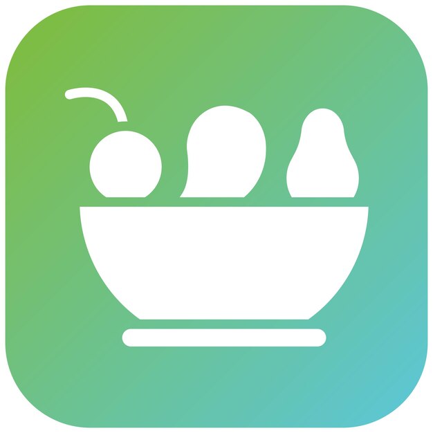 Diseño vectorial del estilo del icono de la salsa de frutas