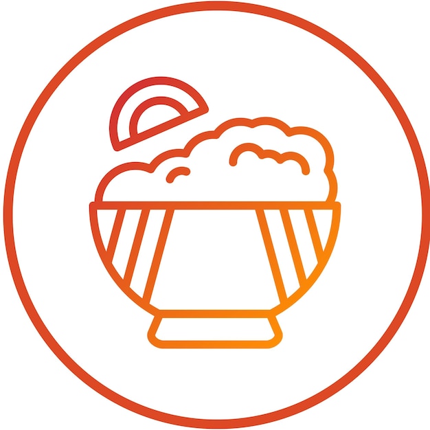Diseño vectorial de estilo de icono de salsa