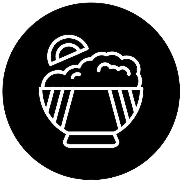 Diseño vectorial de estilo de icono de salsa