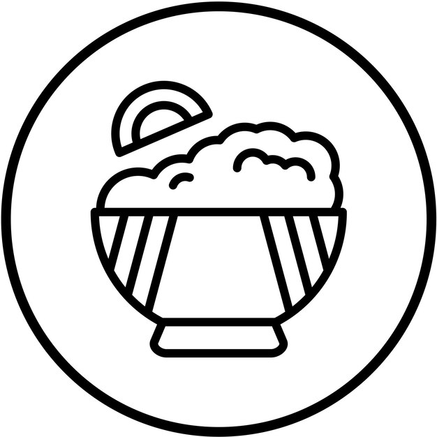 Diseño vectorial de estilo de icono de salsa