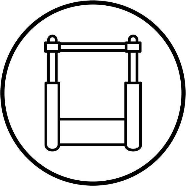 Diseño vectorial de estilo de icono de salto alto