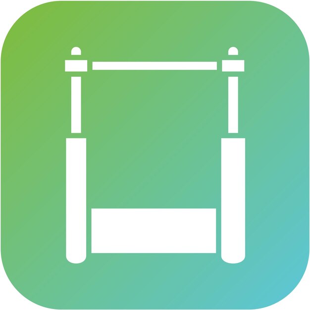 Diseño vectorial de estilo de icono de salto alto