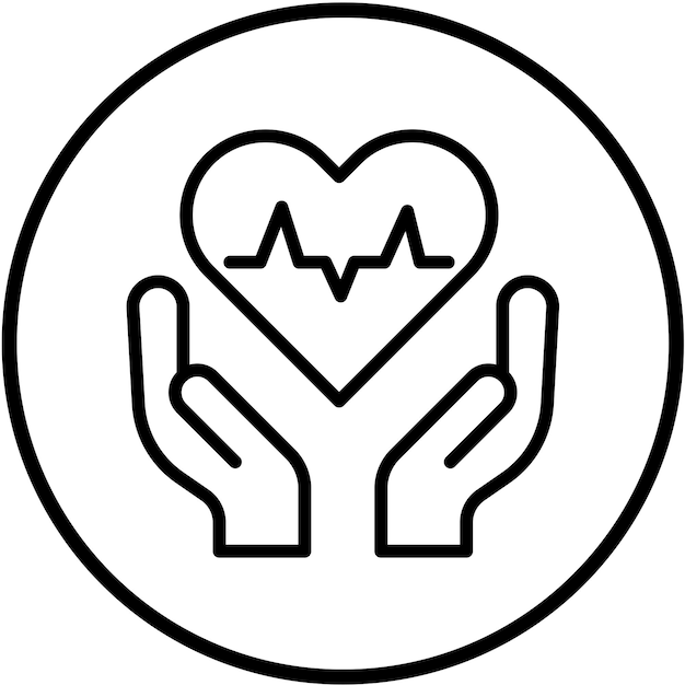 Diseño vectorial Estilo de icono de salud y bienestar