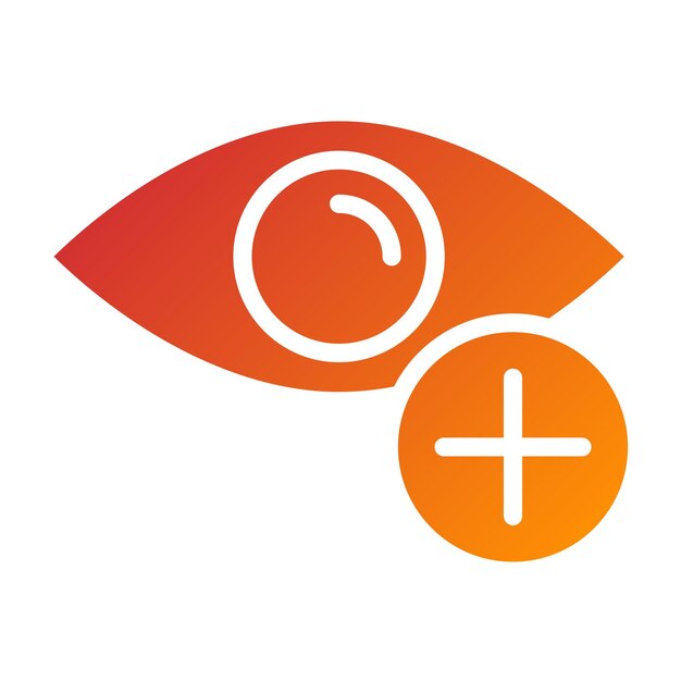 Diseño vectorial Estilo del icono de salud ocular