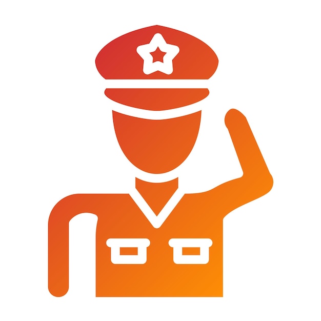 Diseño vectorial de estilo de icono de saludo