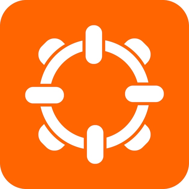 Diseño vectorial del estilo del icono del salvavidas