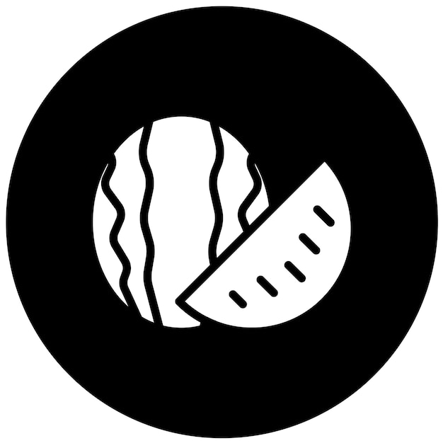 Diseño vectorial Estilo del icono de la sandía