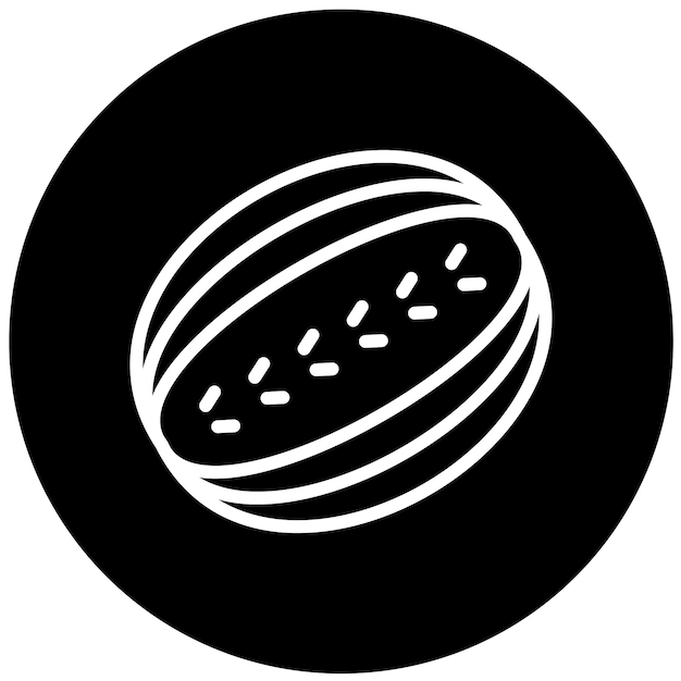 Diseño vectorial Estilo del icono de la sandía