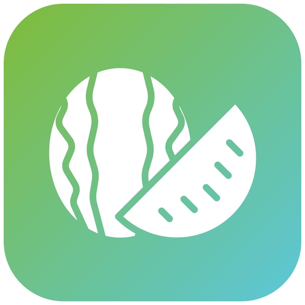 Diseño vectorial Estilo del icono de la sandía