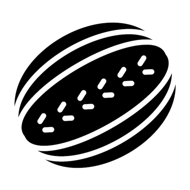 Diseño vectorial Estilo del icono de la sandía