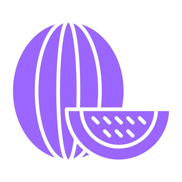 Diseño vectorial Estilo del icono de la sandía