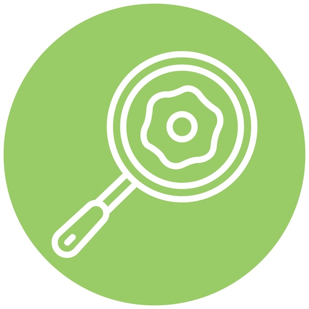 Diseño vectorial Estilo del icono de la sartén