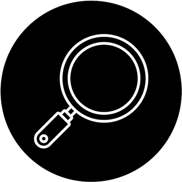 Diseño vectorial Estilo del icono de la sartén