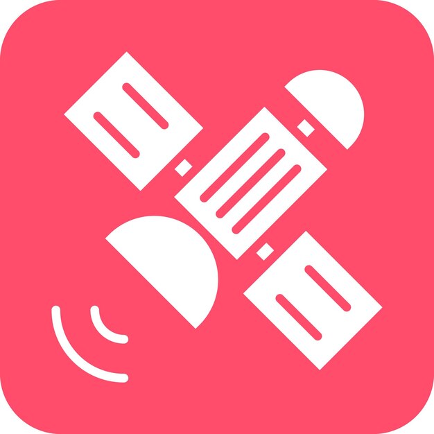Diseño vectorial Estilo del icono del satélite