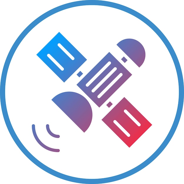 Diseño vectorial Estilo del icono del satélite