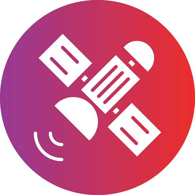 Diseño vectorial Estilo del icono del satélite