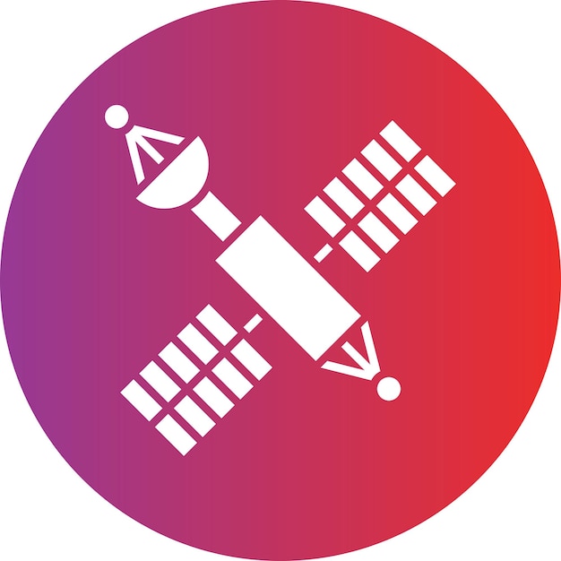 Diseño vectorial Estilo del icono del satélite