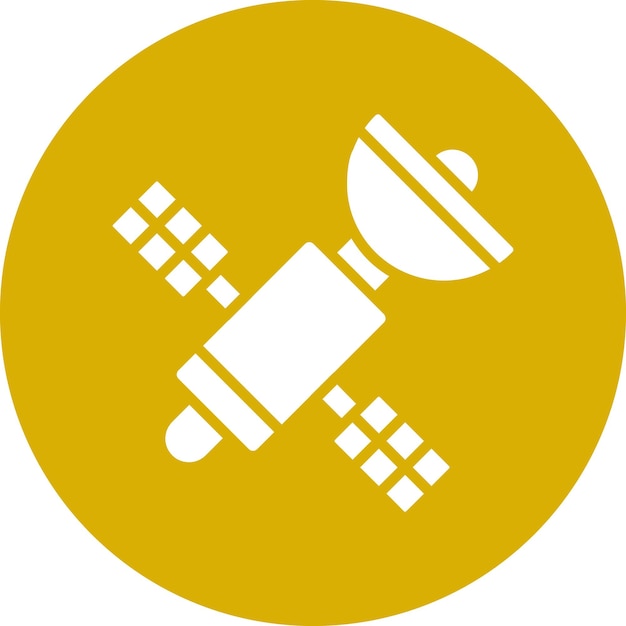 Diseño vectorial Estilo del icono del satélite