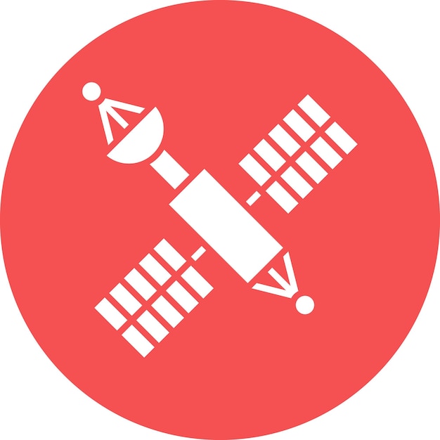 Diseño vectorial Estilo del icono del satélite