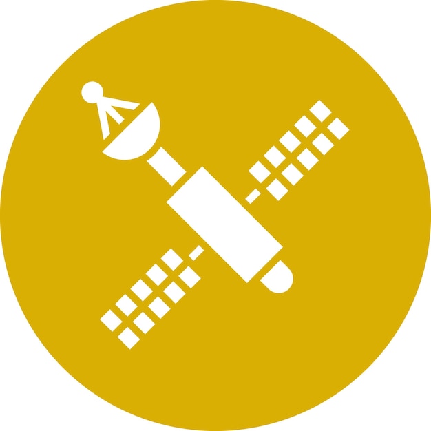 Diseño vectorial Estilo del icono del satélite
