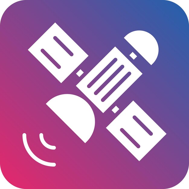 Diseño vectorial Estilo del icono del satélite