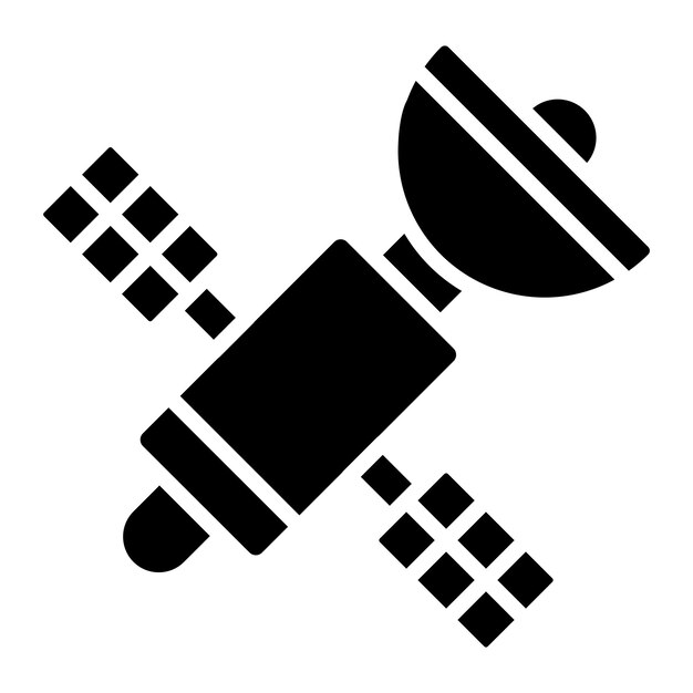 Diseño vectorial Estilo del icono del satélite