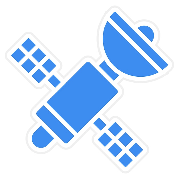 Diseño vectorial Estilo del icono del satélite