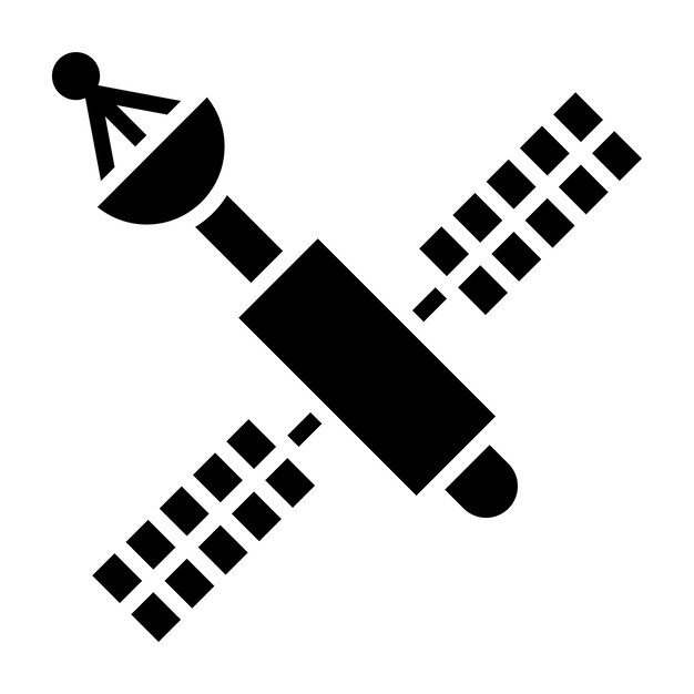 Diseño vectorial Estilo del icono del satélite