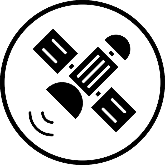 Diseño vectorial Estilo del icono del satélite