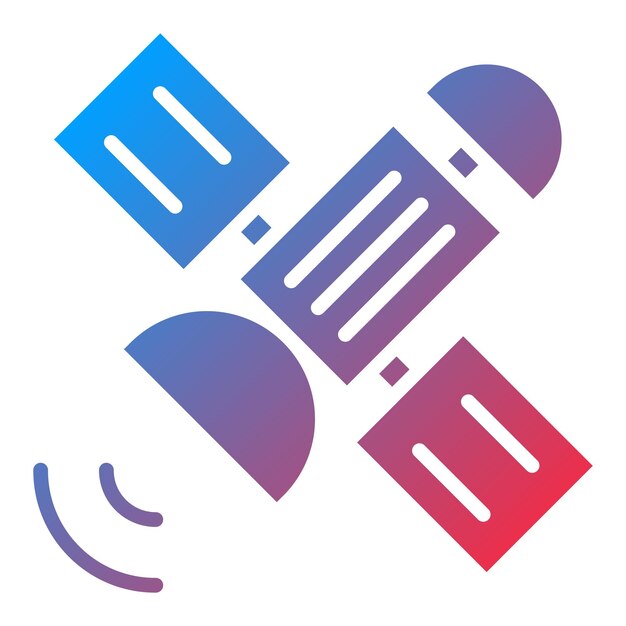 Diseño vectorial Estilo del icono del satélite