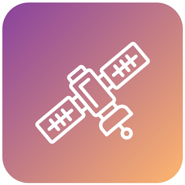 Diseño vectorial Estilo del icono del satélite