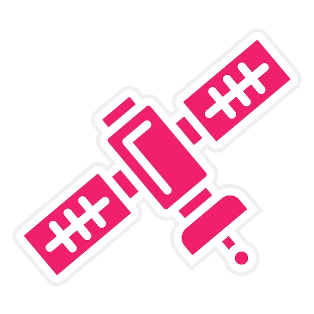 Diseño vectorial Estilo del icono del satélite