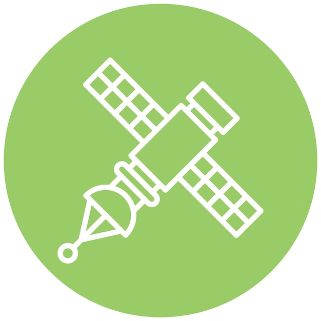 Diseño vectorial Estilo del icono del satélite