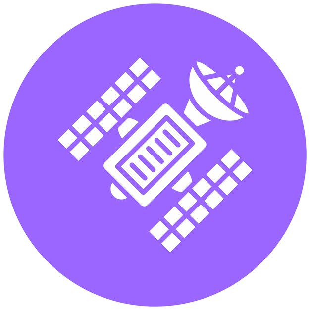 Diseño vectorial Estilo del icono del satélite